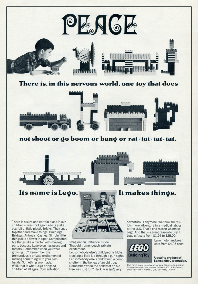 Lego Building Toy Ad