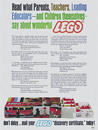 Lego Building Toy Ad. Click for arger image