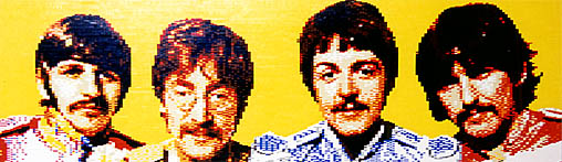 Beatles mosaic. Click for larger image
