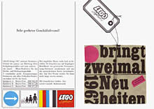 German newsletter, back, front cover. Click for a larger image