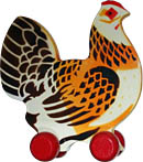 Wooden Rooster. Click for a larger image